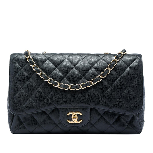 Chanel Jumbo Classic Caviar Single Flap