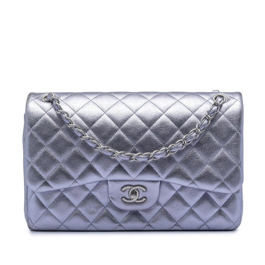 Chanel Jumbo Classic Metallic Lambskin Double Flap