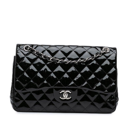 Chanel Jumbo Classic Patent Double Flap