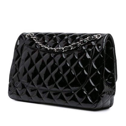 Chanel Jumbo Classic Patent Double Flap