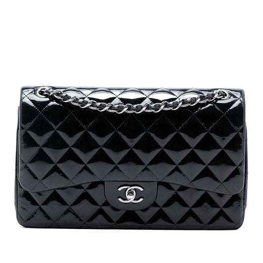 Chanel Jumbo Classic Patent Double Flap