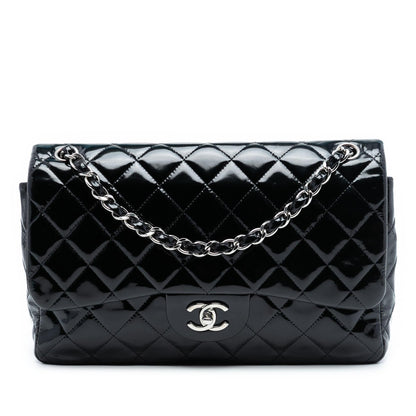 Chanel Jumbo Classic Patent Double Flap