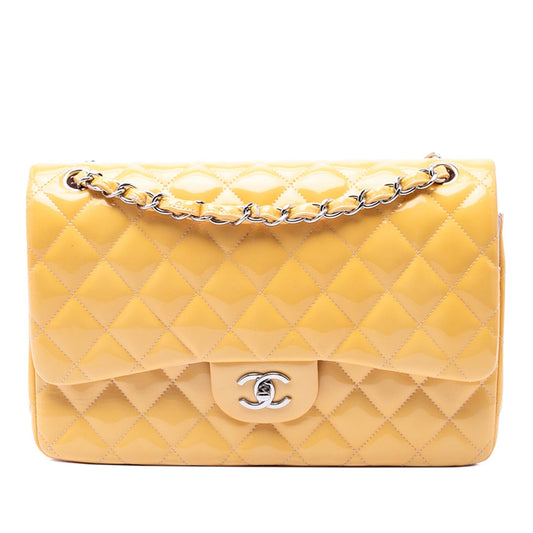 Chanel Jumbo Classic Patent Double Flap