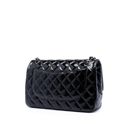 Chanel Jumbo Classic Patent Double Flap
