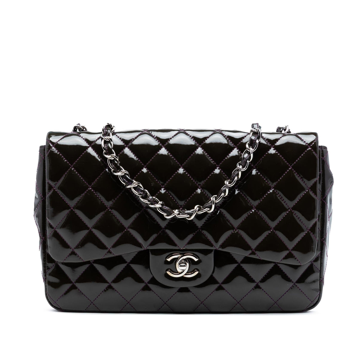 Chanel Jumbo Classic Patent Single Flap