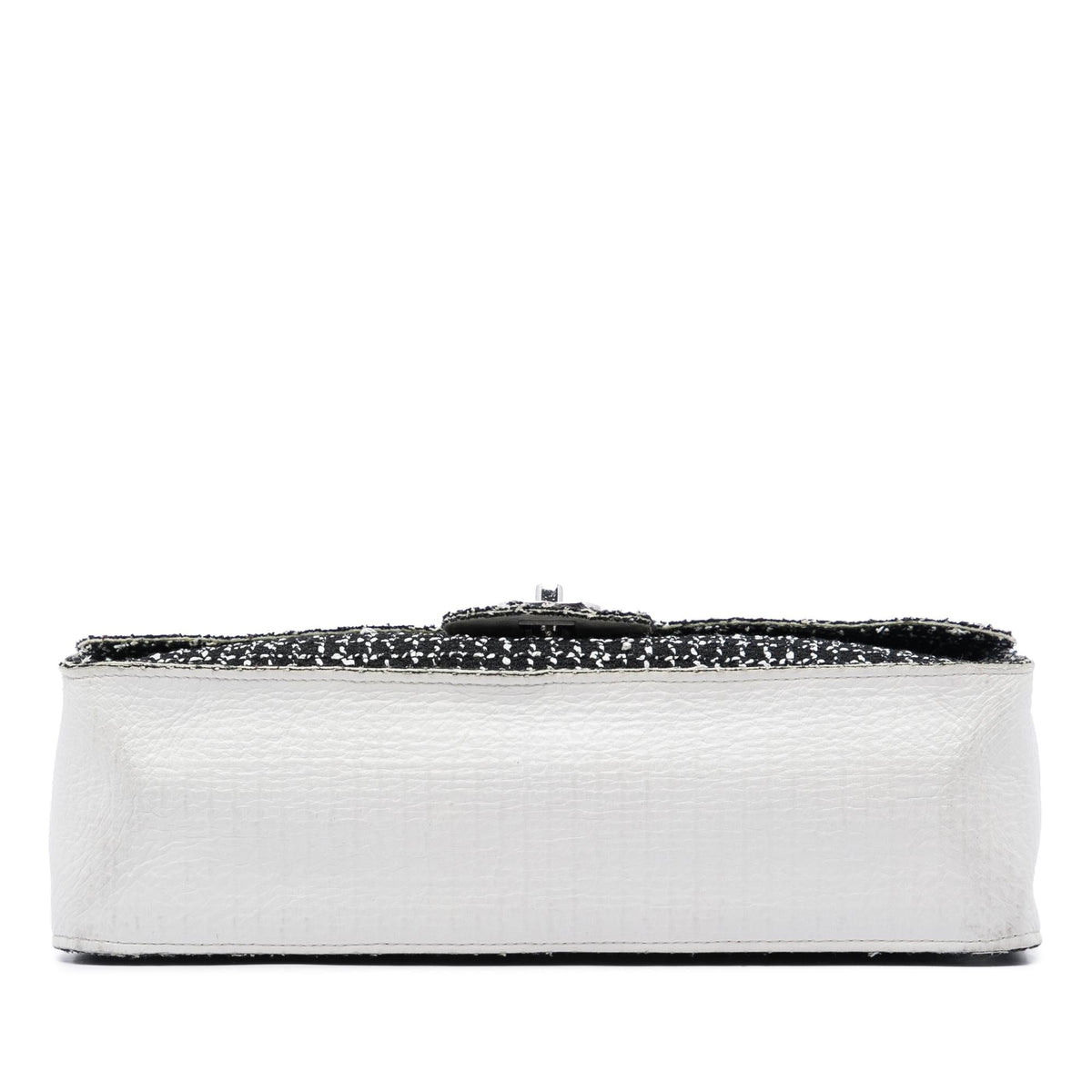 Chanel Jumbo Classic Tweed and Calfskin Single Flap