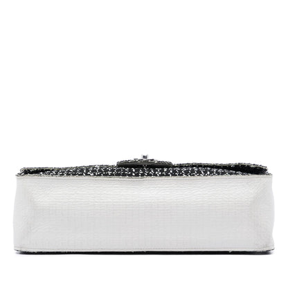 Chanel Jumbo Classic Tweed and Calfskin Single Flap