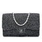 Chanel Jumbo Classic Tweed and Calfskin Single Flap