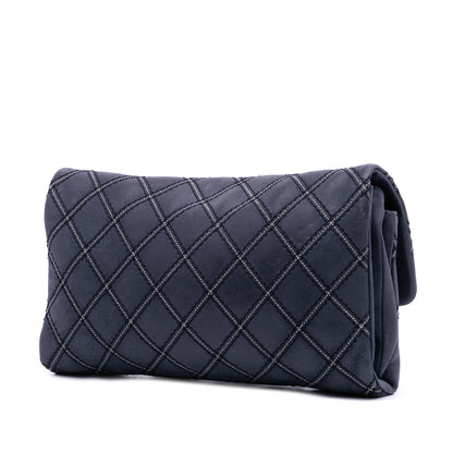Chanel Jumbo Quilted Calfskin Triple Stitched Flap