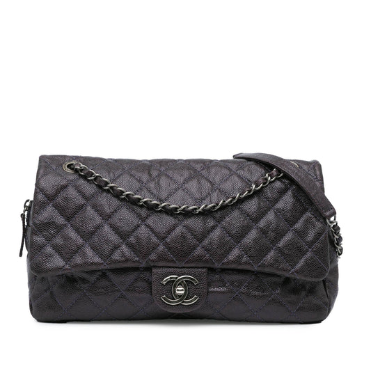 Chanel Jumbo Quilted Caviar Easy Flap