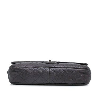 Chanel Jumbo Quilted Iridescent Caviar Easy Flap
