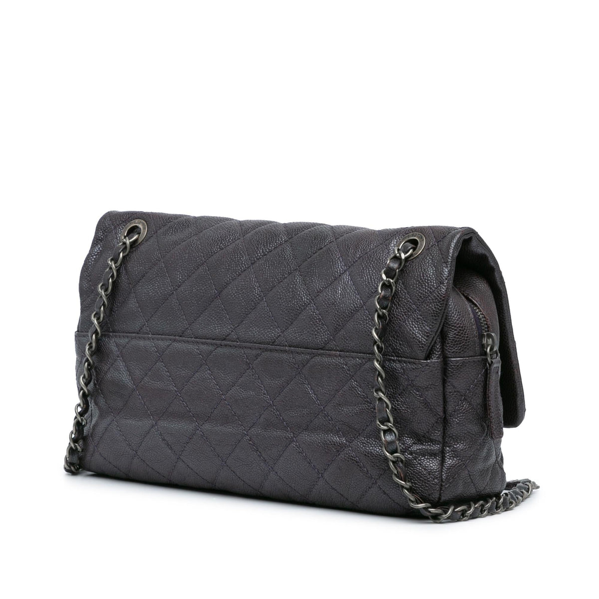 Chanel Jumbo Quilted Iridescent Caviar Easy Flap