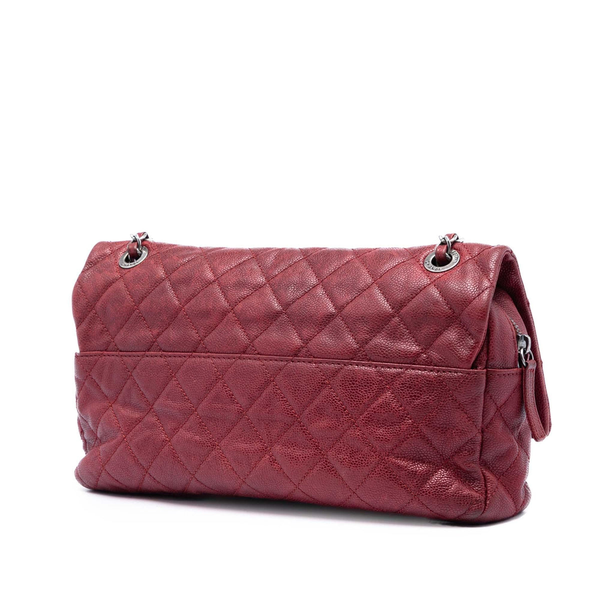 Chanel Jumbo Quilted Iridescent Caviar Easy Flap