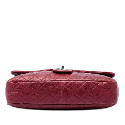 Chanel Jumbo Quilted Iridescent Caviar Easy Flap