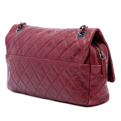 Chanel Jumbo Quilted Iridescent Caviar Easy Flap