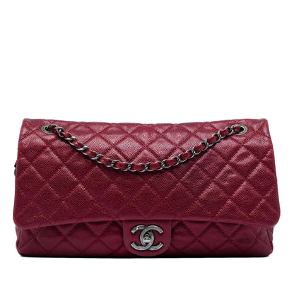 Chanel Jumbo Quilted Iridescent Caviar Easy Flap