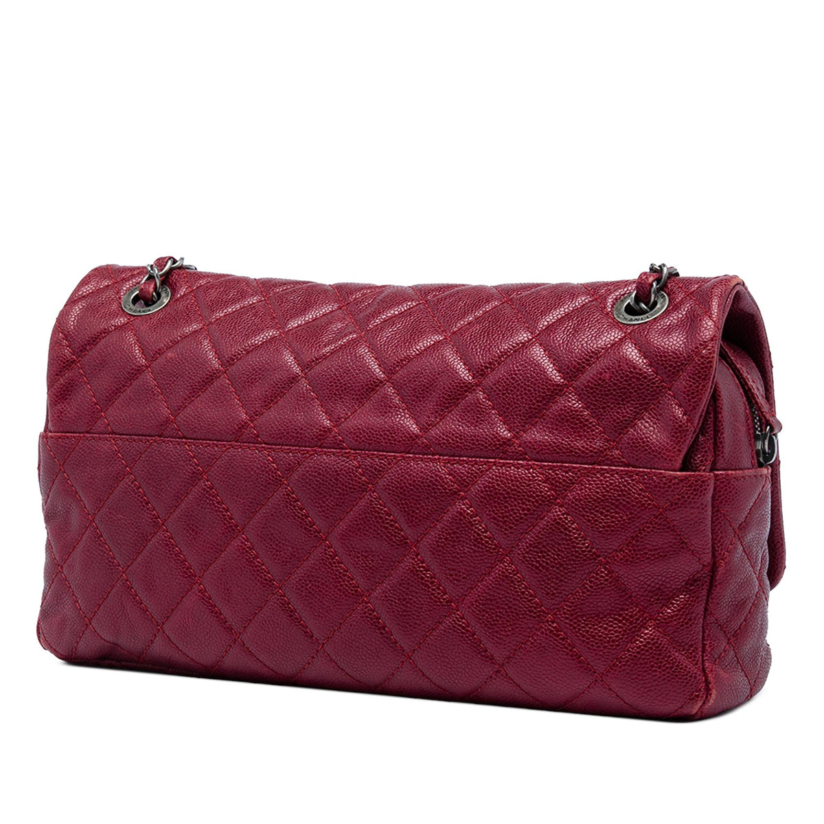 Chanel Jumbo Quilted Iridescent Caviar Easy Flap