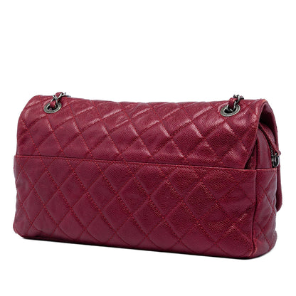 Chanel Jumbo Quilted Iridescent Caviar Easy Flap