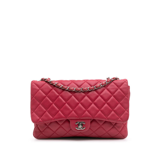 Chanel Jumbo Quilted Lambskin 3 Accordion Flap