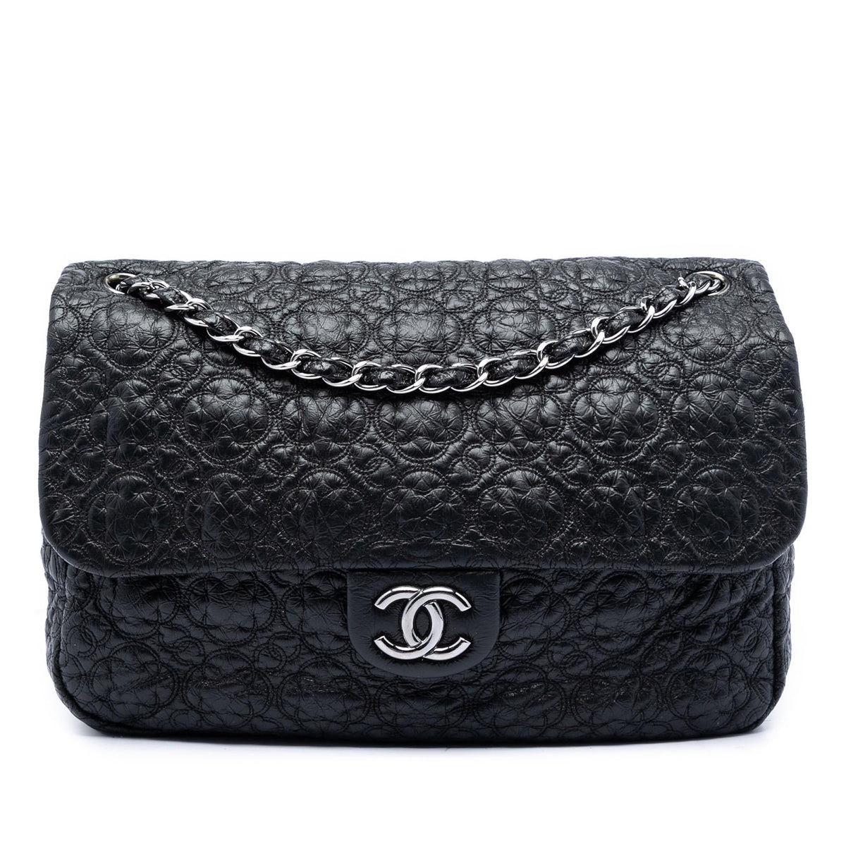 Chanel Jumbo Quilted Vinyl Rock In Moscow Single Flap