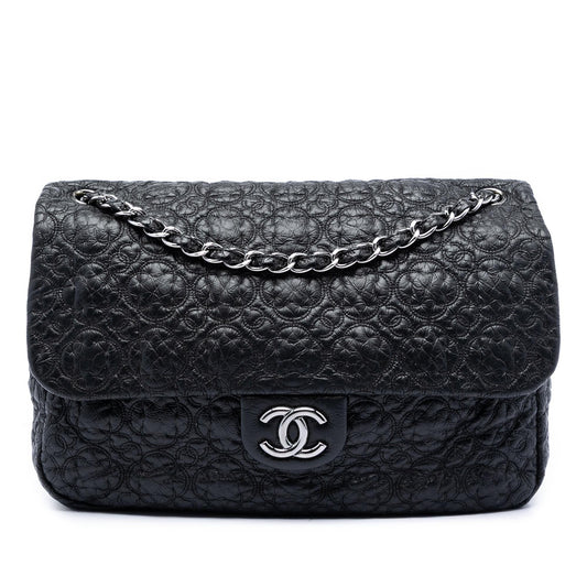 Chanel Jumbo Quilted Vinyl Rock In Moscow Single Flap