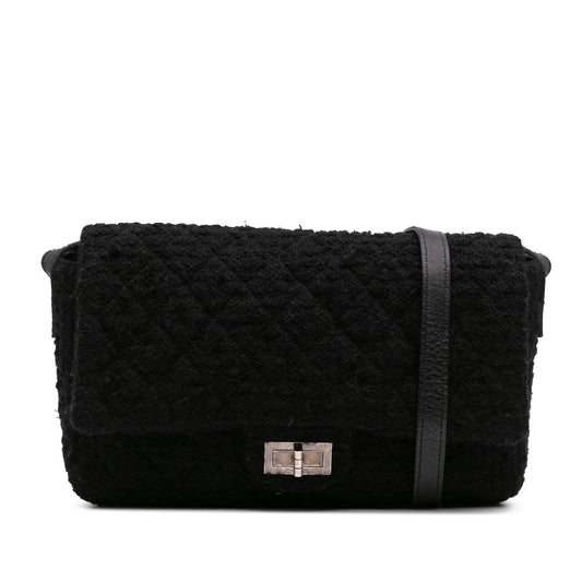 Chanel Jumbo Reissue 2.55 Quilted Tweed Easy Messenger Flap