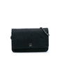 Chanel Lace Overlay Goatskin Wallet On Chain