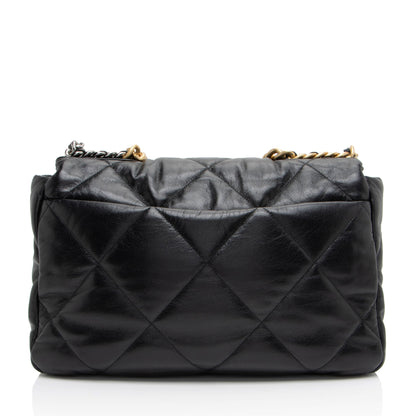 Chanel Lambskin 19 Maxi Flap Shoulder Bag