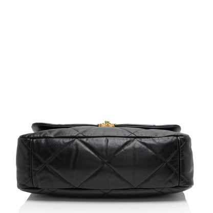 Chanel Lambskin 19 Maxi Flap Shoulder Bag
