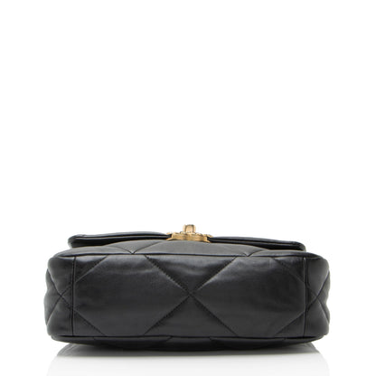 Chanel Lambskin 19 Medium Flap Shoulder Bag