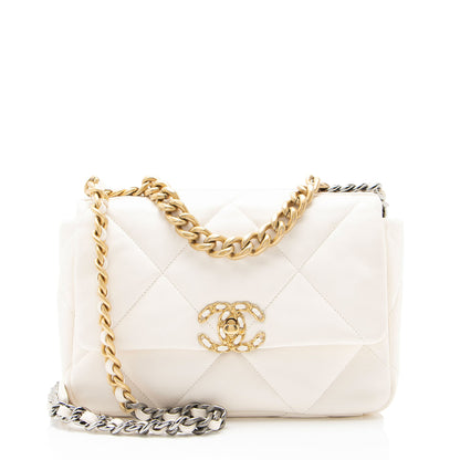 Chanel Lambskin 19 Medium Flap Shoulder Bag