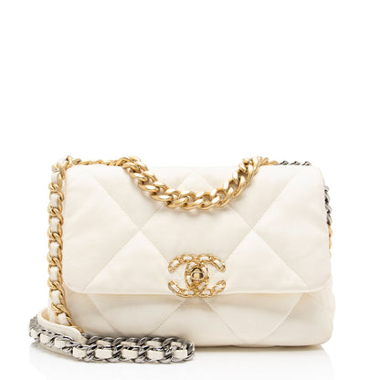 Chanel Lambskin 19 Medium Flap Shoulder Bag