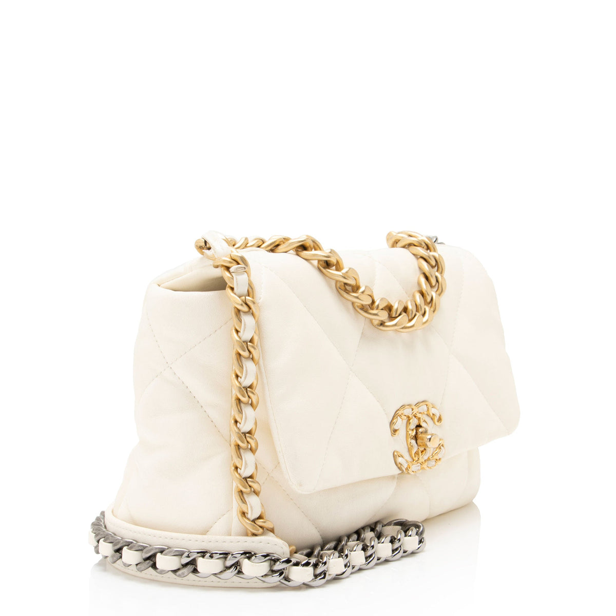 Chanel Lambskin 19 Medium Flap Shoulder Bag