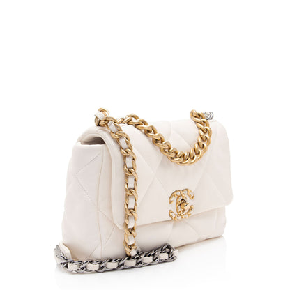 Chanel Lambskin 19 Medium Flap Shoulder Bag