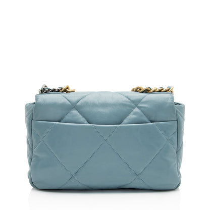 Chanel Lambskin 19 Medium Flap Shoulder Bag