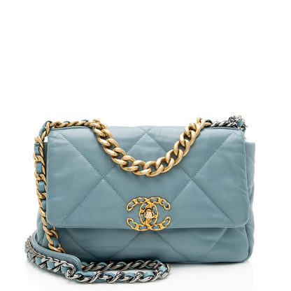 Chanel Lambskin 19 Medium Flap Shoulder Bag
