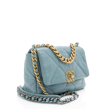 Chanel Lambskin 19 Medium Flap Shoulder Bag