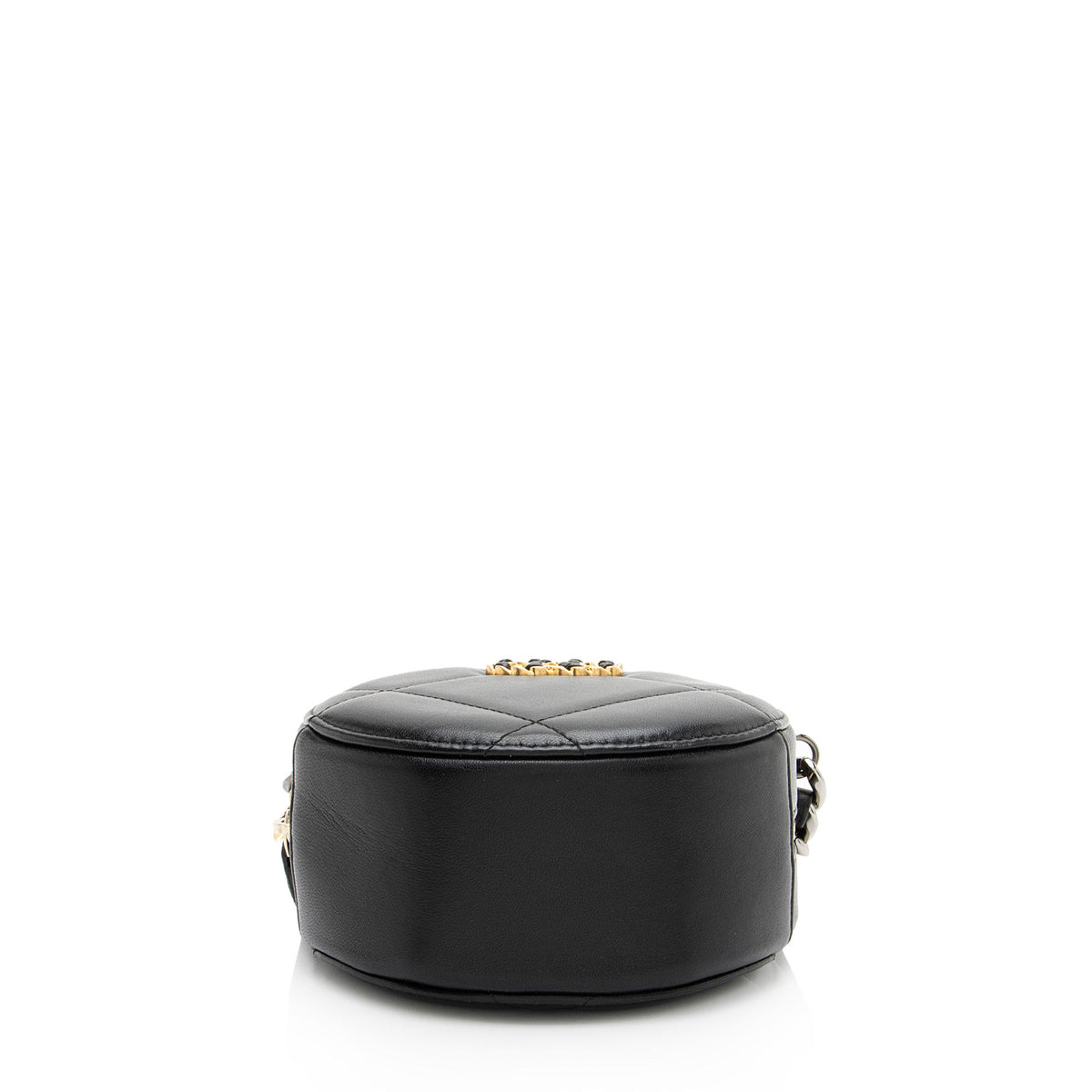 Chanel Lambskin 19 Round Clutch with Chain