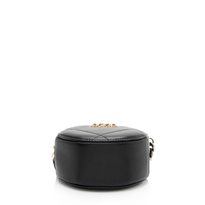 Chanel Lambskin 19 Round Clutch with Chain