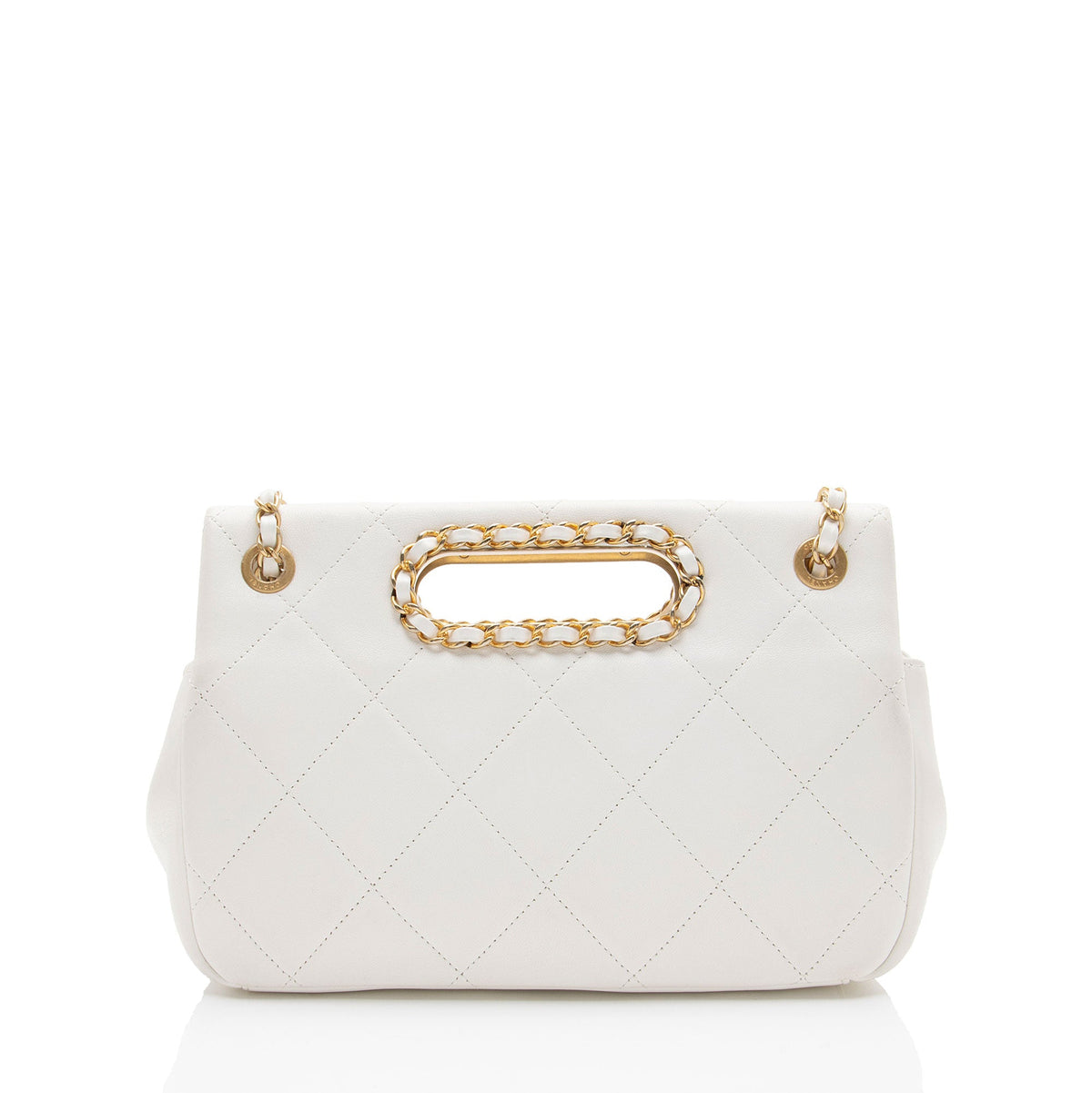 Chanel Lambskin A Real Catch Flap Bag