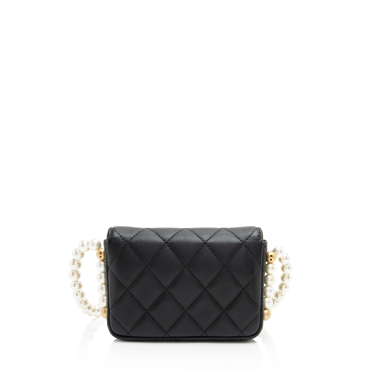 Chanel Lambskin About Pearls Chain Mini Bag