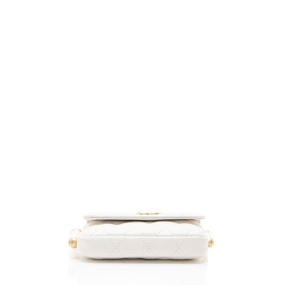 Chanel Lambskin About Pearls Chain Mini Bag