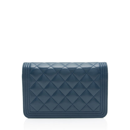 Chanel Lambskin Boy Wallet on Chain