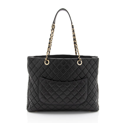 Chanel Lambskin CC Medallion Tote