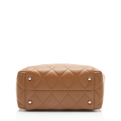 Chanel Lambskin CC Small Shopping Tote