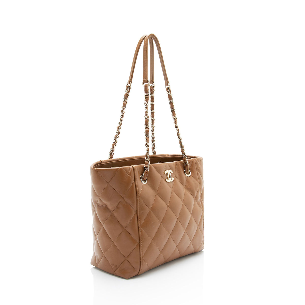 Chanel Lambskin CC Small Shopping Tote