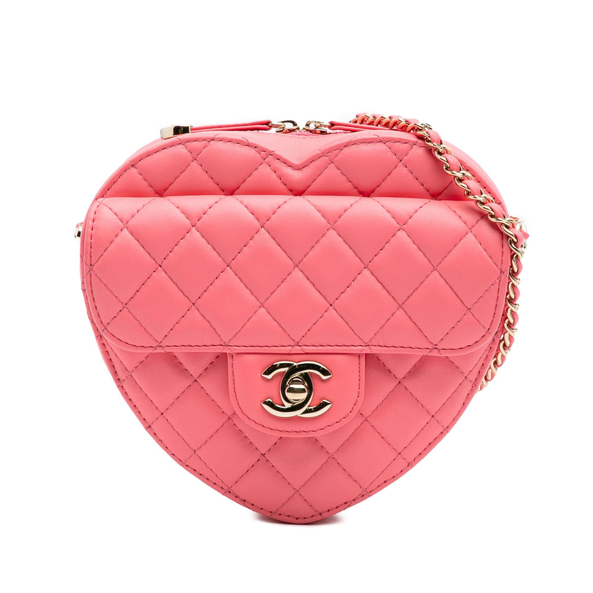 Chanel Lambskin CC in Love Heart Crossbody
