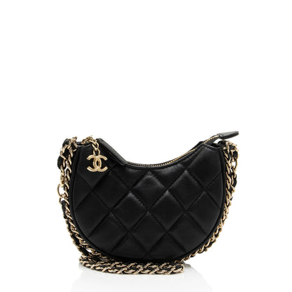 Chanel Lambskin Chain Around Mini Hobo