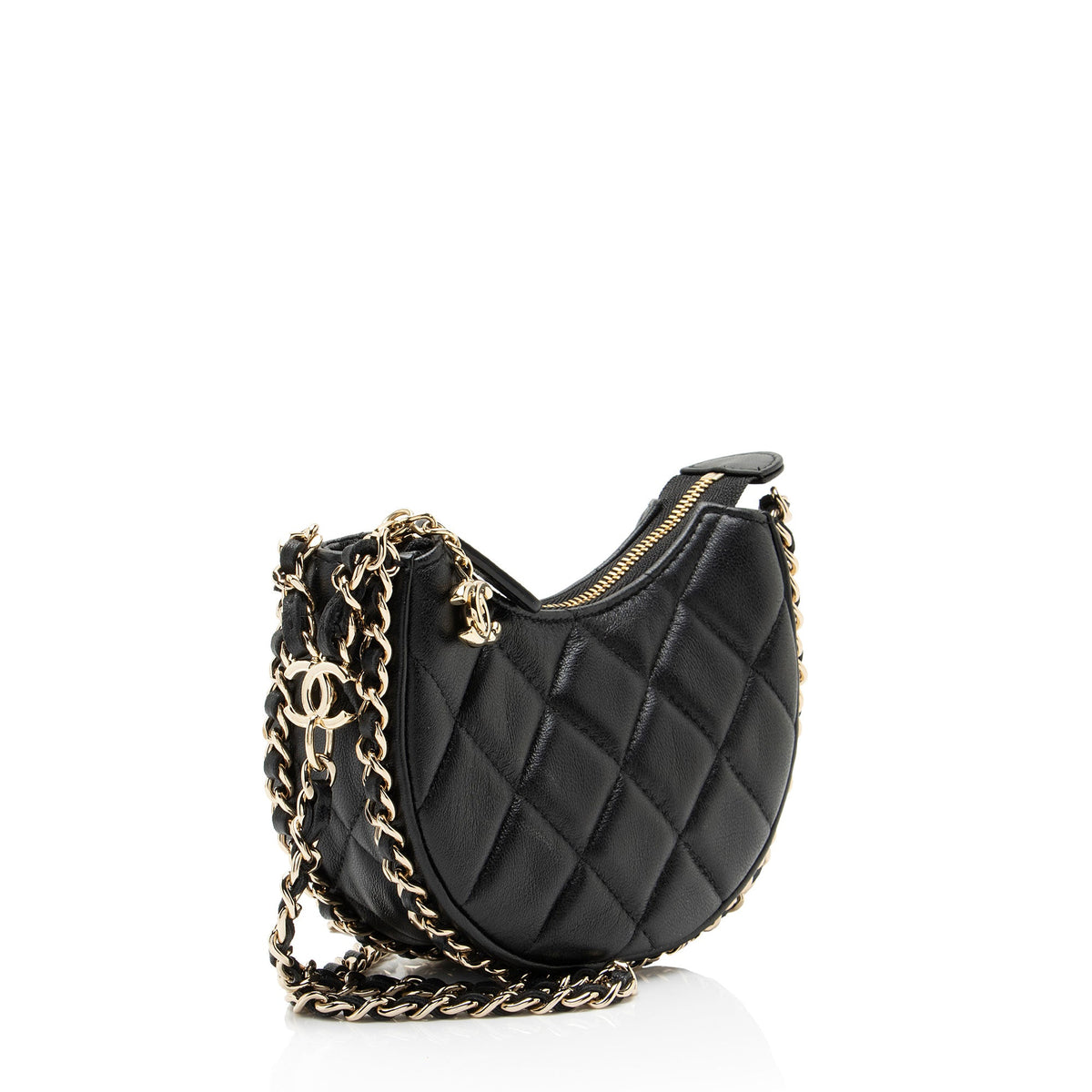 Chanel Lambskin Chain Around Mini Hobo