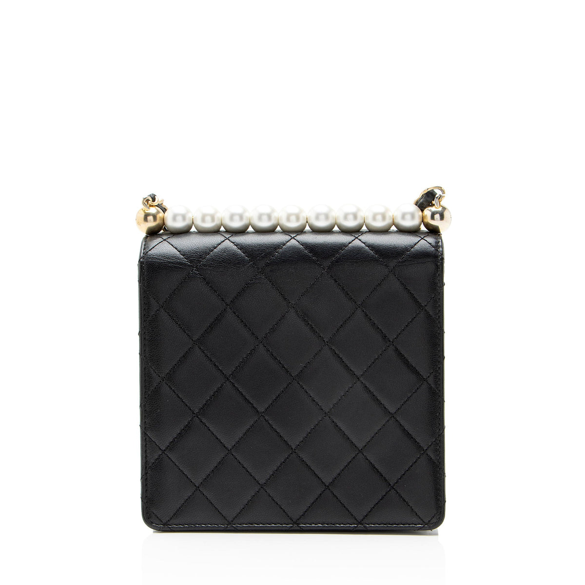Chanel Lambskin Chic Pearls Small Vertical Flap Bag